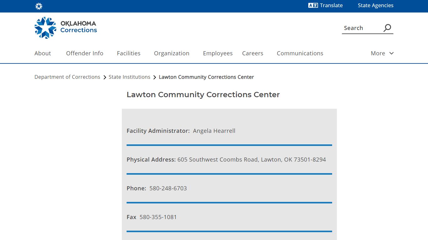 Lawton Community Corrections Center