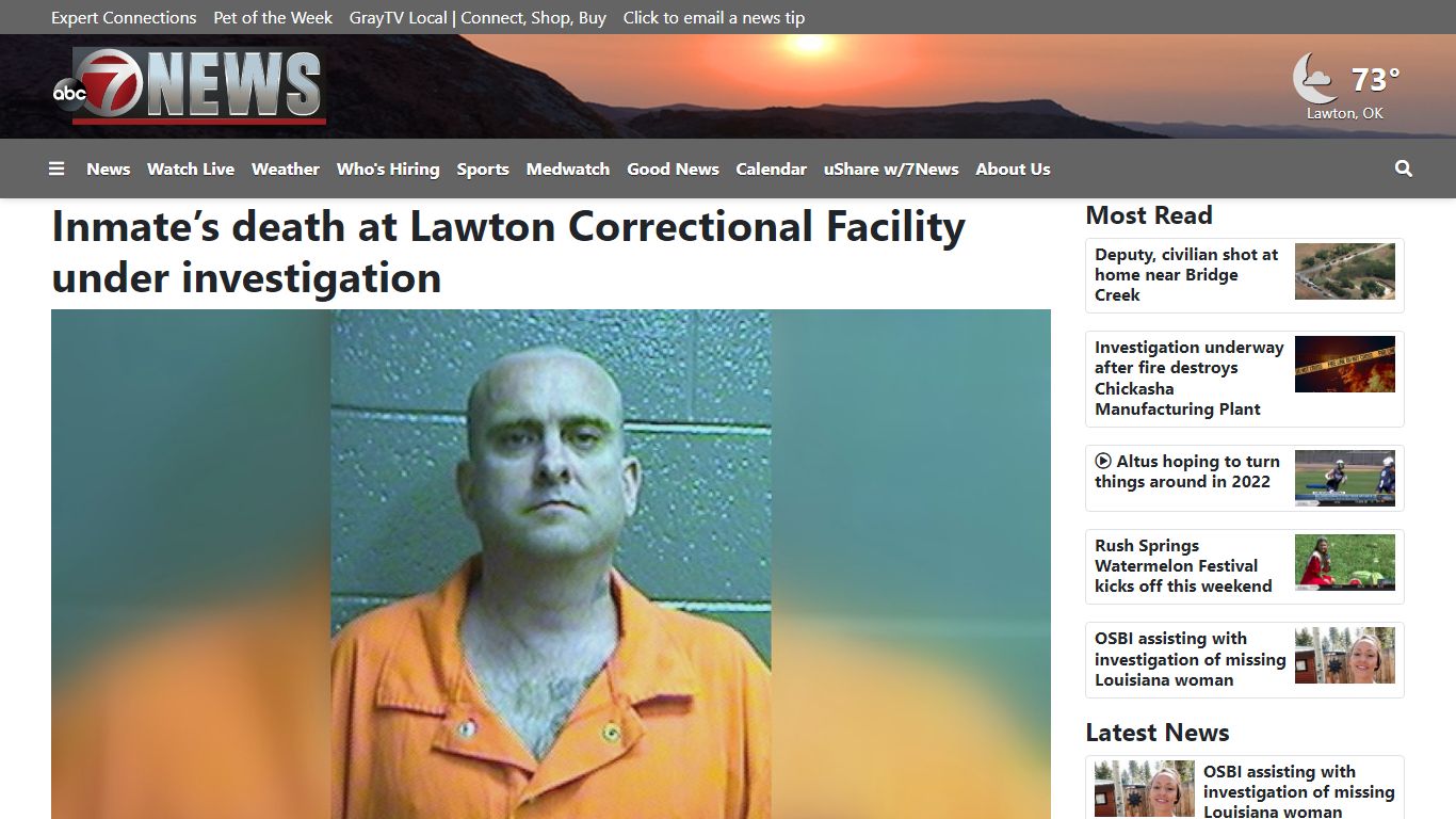 Inmate’s death at Lawton Correctional Facility under ...